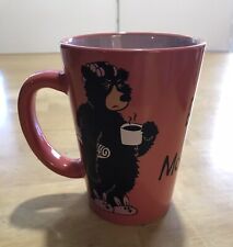 LAZY ONE 2009 ‘I’m A Bear In The Morning’ Coffee Tea Orange Cup Mug Mother Mom picture