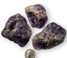Amethyst Crystals Natural Brazil 232 grams 3 piece lot picture