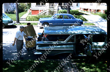 sl82 Original slide 1960 residential street cars station wagon 500a picture