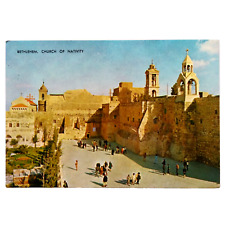 Bethlehem Church of The Nativity Israel Postcard Holy City Chrome Unposted picture