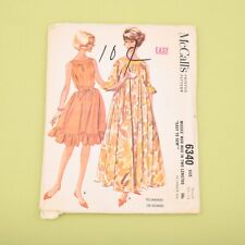Vintage 1960s McCall’s Muu Muu Sewing Pattern - 6340 - Bust 31-32 - Complete picture