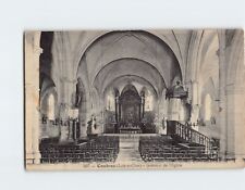 Postcard Intérieur de l Eglise Contres France picture