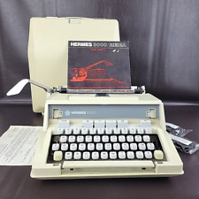 1976 HERMES 3000 Portable Typewriter AZERTY Keys Hungary Needs TLC Maint. *READ* picture