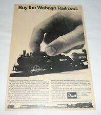 1968 Revell model railroad ad ~ WABASH RAILROAD ~ N-Gauge picture