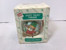 Vintage 1983 Hallmark Gen X  SHIRT TALES PARADE Glass Ball Ornament Nostalgia picture