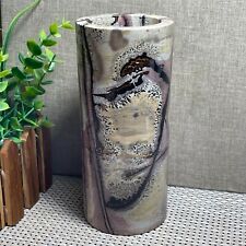 740g Chinese Painting Stone Quartz Crystal Carving Pen holde home decor  A10 picture
