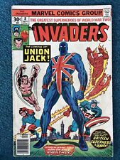Invaders #8 (Marvel 1976) Key Issue 1st Cover App  + Union Jack joins Invaders picture