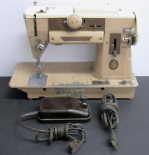 Vintage 1956 SINGER 401A Slant-O-Matic Domestic Zig Zag Sewing Machine w/ Pedal picture