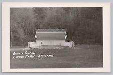 RPPC Ashland Oregon Lithia Park Band Shell c1950 Real Photo Postcard picture