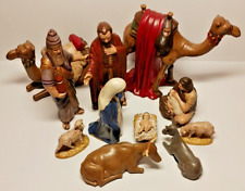12 piece Nativity Set Hand Painted Ceramic Mold 10