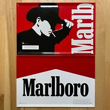 Lot Of 2 VTG 1991/1997 Tin/Metal Marlboro Signs - Phillip Morris-Stout Marketing picture