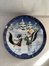 Warner Bros Looney Tunes WINTER ROMANCE Pepe & Penelope Collector Plate 1996 picture