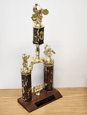 1974 River City Dirt Bike Riders 4th Place 125 Class Motocross Trophy 19 3/8