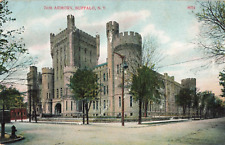 Buffalo NY New York, 74th Regimental Armory Building, Vintage Postcard picture