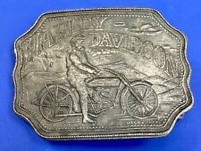 Collectors Harley Davidson Motorcycles Montauk Silver Co belt buckle,  England picture
