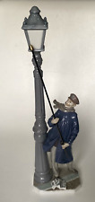 Lladro “Lamplighter” #5205 Retired Figurine by Salvador Furio Signed Glossy 19”H picture
