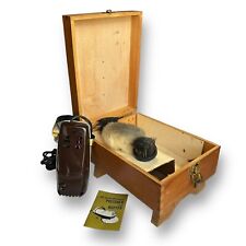 Vintage Shoe Shine Wooden Box With Therm O Ware Polisher Movie Prop Antique picture