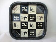 Vintage Buchanan'S Black & White Scotch Whisky Dog Advertising Tin Tray Rare 