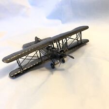 All Metal Handmade Modle Biplane - JN 4 Curtiss Jenny Style  picture