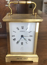 Vintage ERNEST BOREL Electronic 281 Brass Carriage Clock Swiss Lic ATO Heavy picture