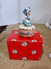 Enesco Minnie Mouse Music Box Plays Winter Wonderland picture