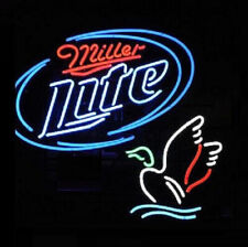 Miller Lite Flying Duck Beer Neon Sign Beer Bar Wall Deocr Artwork Gift 24