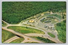 Aerial view of junction of Skyline Drive, Blue Ridge Parkway VA Postcard 1689 picture