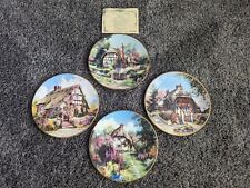 Lot Of 4 Marty Bell Plates - Wepham, Longparish Cottage, Upper Chute & Hollybush picture