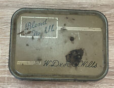 Antique WD & HO Wills Tobacco Tin Blend 414 Great Britain & Ireland Vintage 2 Oz picture