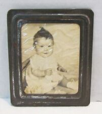 PHOTOMATIC PHOTO BOOTH PHOTOGRAPH VINTAGE BABY CHILD INFANT METAL FRAME picture