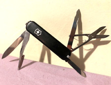 Retired Victorinox Executive Swiss Army 74MM Black Multi-Tool Knife~~ Great Cond picture
