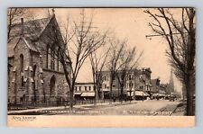 Ann Arbor MI-Michigan, First Congregational Church, Vintage c1908 Postcard picture