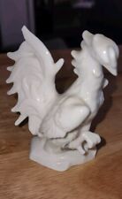 Vintage Ceramic White Rooster Right Foot Has Been Repaired picture