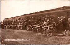 PC Large Group Early Automobile Railroad Train Homeseekers in Amarillo, Texas picture