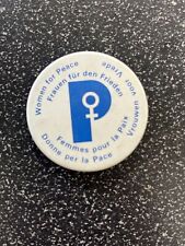 Women for Peace Pin Multi-Language Vintage Activist Cause Button picture