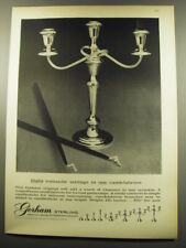 1959 Gorham Sterling Silver Candelabrum Advertisement picture
