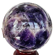 Top Natural Dream Amethyst Sphere Polished Quartz Crystal Ball Healing 1789G picture