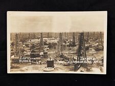 RPPC DESDEMONA OIL FIELD Derricks TX 1920 Boom Ghost Town Birds Eye View Photo picture