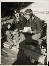 1928 Press Photo Capt. Lewis Yancey & Oliver Boutillier plan non-stop flight, NY picture