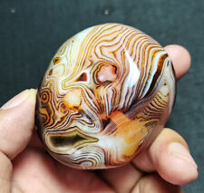 TOP 112 g Natural Polished Silk Banded Lace Agate Crystal Madagascar CC189 picture