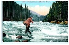 1911 Harrison ID Idaho Trout Fishing In a Mountain Stream picture