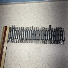 Machinist Lot of 28 Double End Mills, lathe, cutting HS Steel picture