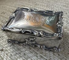 Antique Gorham Sterling Silver Desk Top Double Postage Stamp Box picture