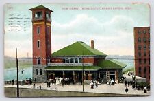 1910~Grand Trunk Western Depot~Train Station~Grand Rapids MI~RR Antique Postcard picture