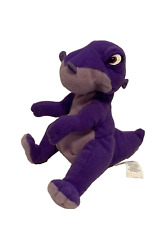 The Land Before Time Purple Chomper TRex Dinosaur Plush Equity Toys 1997 6 Inch picture