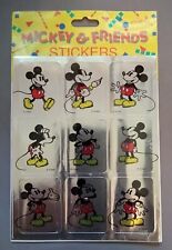 Vintage Mickey & Friends Stickers, 18 Pcs, All Mickey Mouse, 1993, Metallic picture