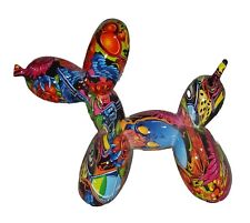 Graffiti Balloon Dog Art Statue Graffiti Creative Resin Crafts Home Decoration picture
