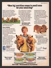 Kal Kan Dog Food - Norwich Terrier Dog Breeder 1980s Print Advertisement Ad 1986 picture