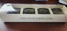 Pier 1 Imports Flower Napkin Rings Set Of 4 Metal picture