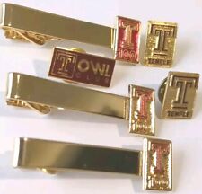 Vintage Temple University Tie Clips And Pins picture